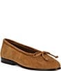 Loeffler Randall Noelle Suede Bow Ballet Flats - Image 1