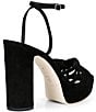 Loeffler Randall Rivka Suede Leather Ankle Strap Platform Dress Sandals - Image 2