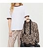 Loeffler Randall Stevie Animal Print Backpack - Image 6