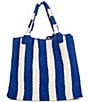 Loeffler Randall Striped Raffia Tote Bag - Image 1