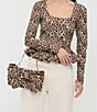 Loeffler Randall Valerie Leopard Bow Novelty Shoulder Bag - Image 5