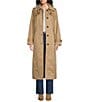 London Fog Single Breasted Belted Maxi Trench Coat - Image 3