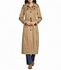 London Fog Single Breasted Belted Maxi Trench Coat - Image 4