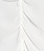 Color:Ivory - Image 5 - Long Sleeve Mesh Ruched Back Shrug