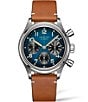 Color:Brown - Image 1 - Men's Avigation BigEye Automatic Brown Leather Strap Watch