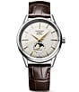 Longines Men's Heritage Classic Automatic Stainless Steel Alligator Strap Watch, Color:Silver - Image 1