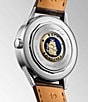 Longines Men's Heritage Classic Automatic Stainless Steel Alligator Strap Watch, Color:Silver - Image 3