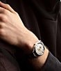 Longines Men's Heritage Classic Automatic Stainless Steel Alligator Strap Watch, Color:Silver - Image 4