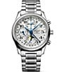 Color:Silver - Image 1 - Men's Master Collection Automatic Stainless Steel Bracelet 40mm Watch