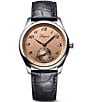 Longines Unisex Master Collection Automatic Grey Leather Strap Watch - Image 1