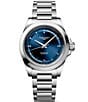 Longines Women's Blue Dial Conquest Collection Automatic Stainless Steel Bracelet Watch, Color:Silver - Image 1