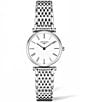 Color:Silver - Image 1 - Women's La Grande Classique Quartz Analog White Dial Silver Stainless Steel Bracelet Watch