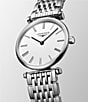 Color:Silver - Image 2 - Women's La Grande Classique Quartz Analog White Dial Silver Stainless Steel Bracelet Watch