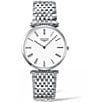 Color:Silver - Image 1 - Women's La Grande Classique Quartz Analog White Dial Stainless Steel Bracelet Watch