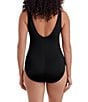 Longitude Solidtude Sheer Mesh High Neck Tummy Control One-Piece Swimsuit - Image 2