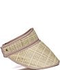 Lorna Murray Clovelly Woven Sunshine Sun Visor, Color:Clovelly - Image 1