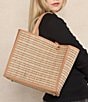 Lorna Murray Contrast Trim Italian Summer Tote Bag, Color:Petra - Image 4
