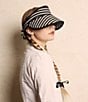 Lorna Murray Malta Striped San Sebastian Weave Straw Sun Visor, Color:Malta - Image 4