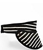 Lorna Murray Malta Striped San Sebastian Weave Straw Sun Visor, Color:Malta - Image 1