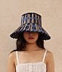 Color:Mediterranean - Image 4 - Mediterranean Island Capri Maxi Pleated Sun Hat