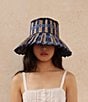 Lorna Murray Mediterranean Island Capri Maxi Pleated Straw Sun Hat, Color:Mediterranean - Image 4