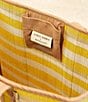 Color:Cammeray - Image 3 - Occason Cammeray Stripe Weave Straw Tote Bag