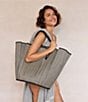 Lorna Murray Pleated Tropez Raffia Maxi Tote Bag, Color:Roma - Image 2