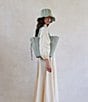Lorna Murray Pleated Tropez Raffia Midi Tote Bag, Color:Fiji - Image 2