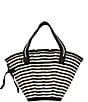 Lorna Murray Pleated Tropez Raffia Mini Tote Bag, Color:Malta - Image 1