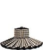 Color:Roma - Image 1 - Roma Luxe Resort Oversized Weave Pleated Sun Hat