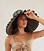 Color:Roma - Image 4 - Roma Luxe Resort Oversized Weave Pleated Sun Hat