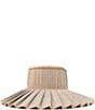Lorna Murray Sandrift Capri Maxi Pleated Sun Hat, Sandrift - Image 1