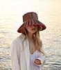 Color:Swim - Image 4 - Swim Island Capri Maxi Weave Pleated Sun Hat