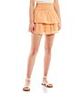 Color:Orange/Ivory - Image 1 - Coordinating Smocked Tiered Ditsy Floral Skirt