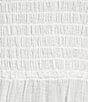 Color:White - Image 3 - V-Neck Smocked Tiered Ruffled Dress