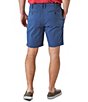 Color:English Blue - Image 2 - 11#double; Inseam Stretch Twill Flat-Front Shorts
