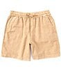 Color:Elmwood - Image 1 - 7#double; Inseam Linen Pull On Shorts