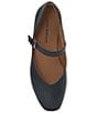 Color:Black - Image 6 - Albajane Leather Strap Mary Jane Flats