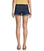 Color:Starry Night - Image 2 - Ava Stretch Denim Mid Rise Rolled Hem Shorts