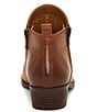 Color:Toffee - Image 3 - Basel Smooth Leather Side Zip Block Heel Booties