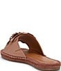 Lucky Brand Biricha Floral Leather Flat Sandals