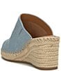 Color:Light Denim - Image 4 - Cabriah Denim Espadrille Wedge Sandals