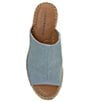 Color:Light Denim - Image 6 - Cabriah Denim Espadrille Wedge Sandals
