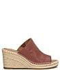 Color:Henna - Image 2 - Cabriah Leather Espadrille Wedge Sandals