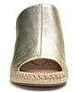 Color:Platino - Image 5 - Cabriah Metallic Leather Espadrille Wedge Sandals