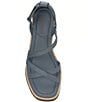 Color:Natural Blue - Image 6 - Carolina Leather Platform Wedge Espadrille Sandals