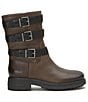 Color:Dark Dune - Image 2 - Cheviss Leather Buckle Strap Lug Sole Moto Boots