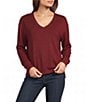Lucky Brand Cloud Shine V Neck Knit Top - Image 1