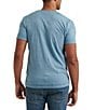 Color:Allure Blue - Image 2 - Coyote Biker Burnout Short-Sleeve Graphic T-Shirt