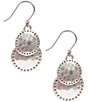 Color:Silver - Image 1 - Double Drop Earrings